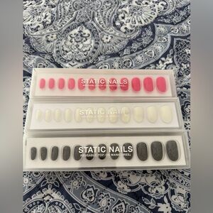 Lot of three Static nails sets NIB